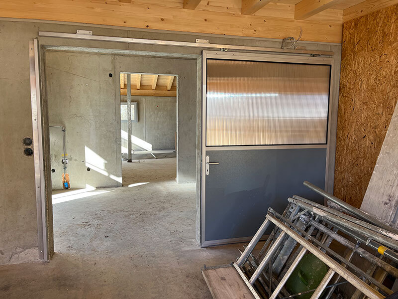 Baustelle Wohnüberbauung Albinen