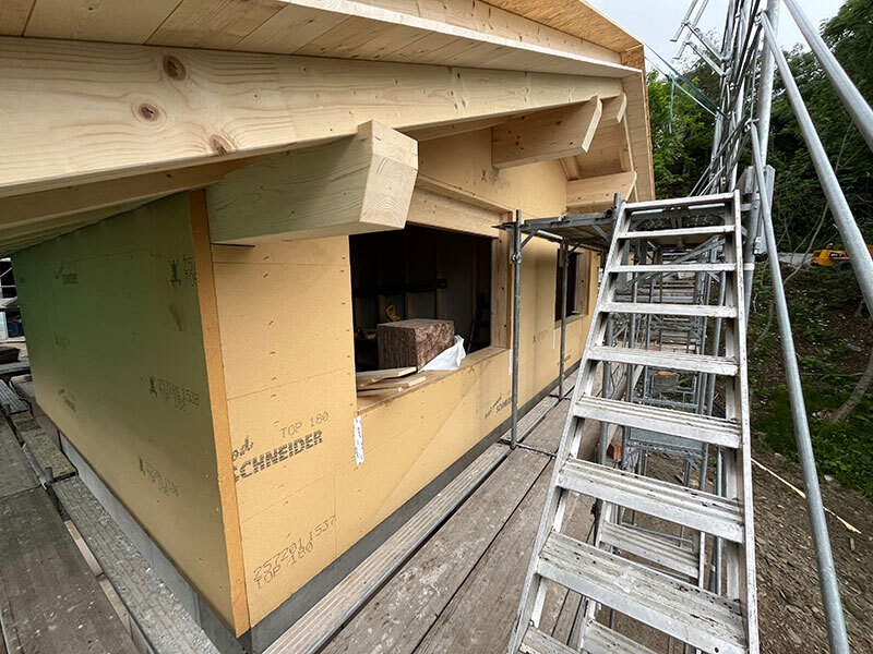 Baustelle Wohnüberbauung Albinen