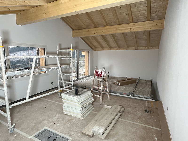 Baustelle Wohnüberbauung Albinen