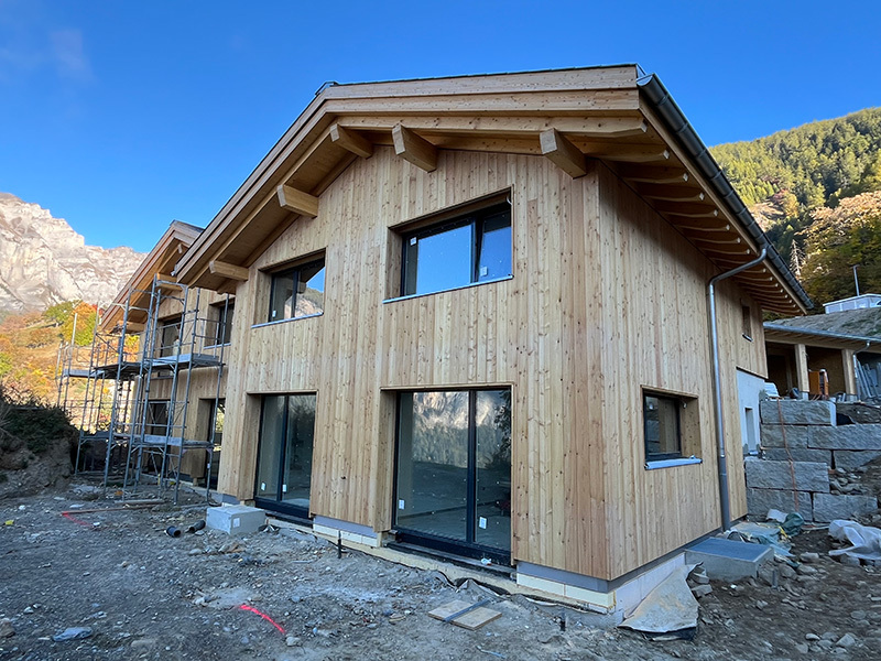 Baustelle Wohnüberbauung Albinen