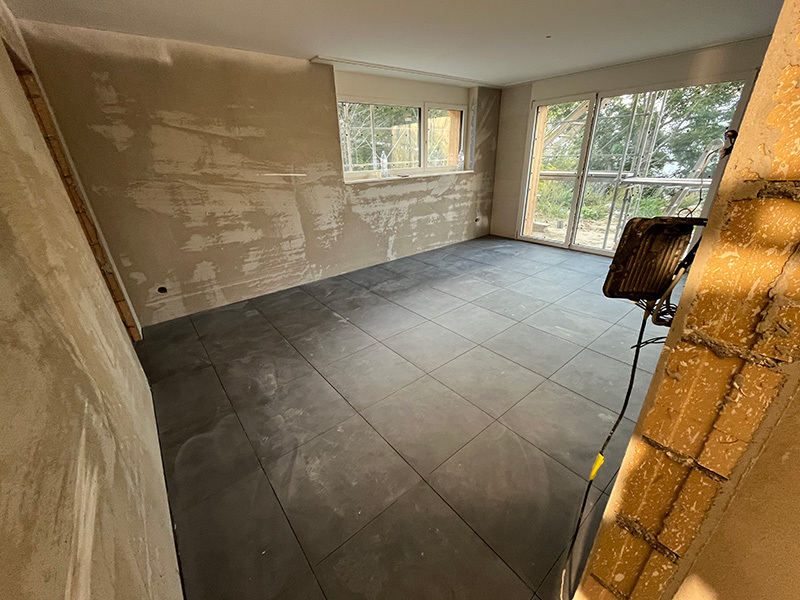 Baustelle Wohnüberbauung Albinen