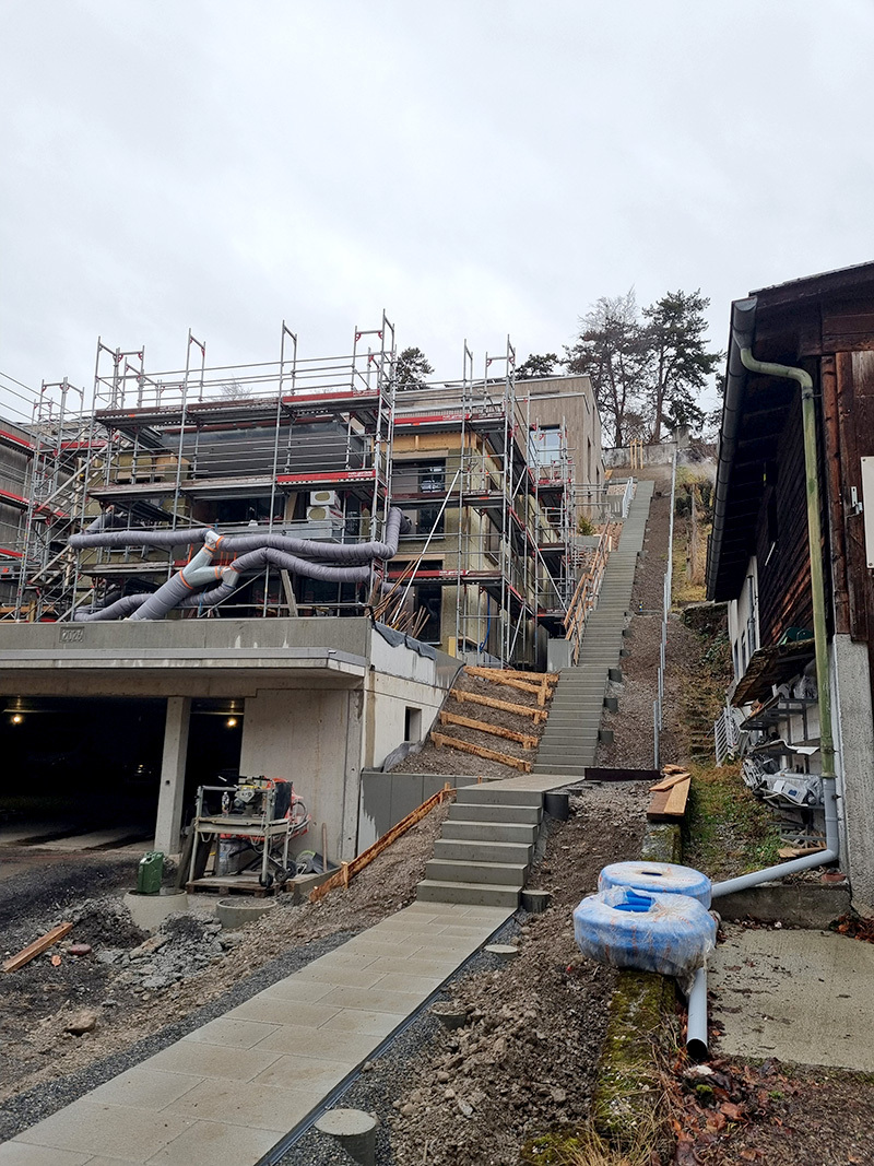 Baustelle Rufeli Hünibach