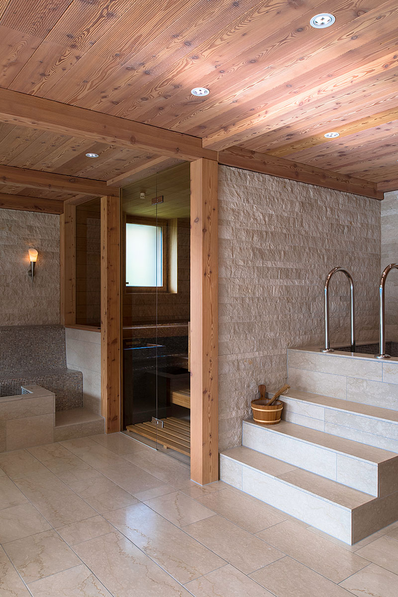 Neubau Sauna in Chalet