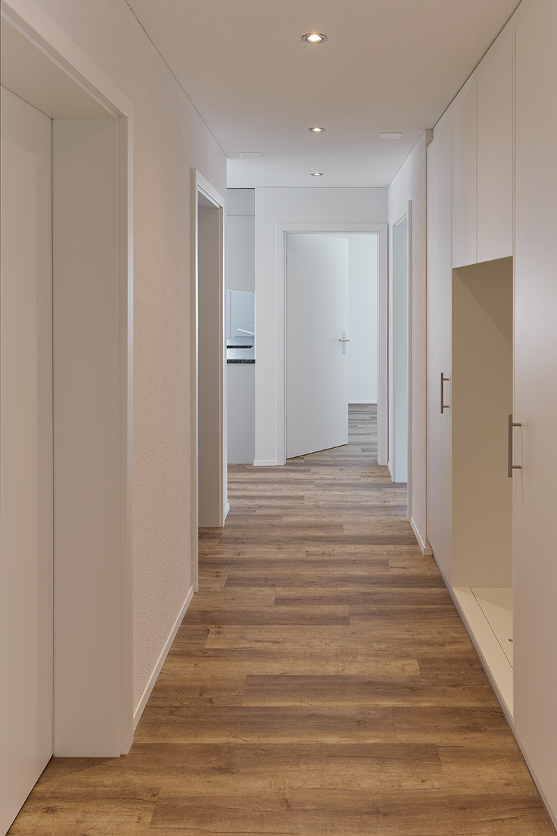Moderner Innenausbau einer Wohnung