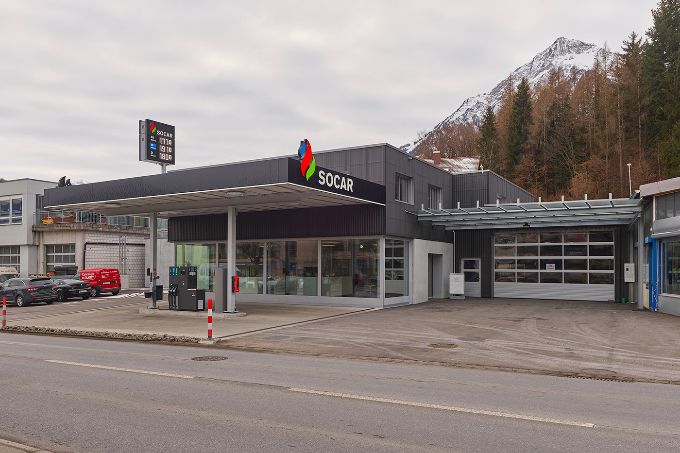 Umbau Tankstelle und Werkstatt